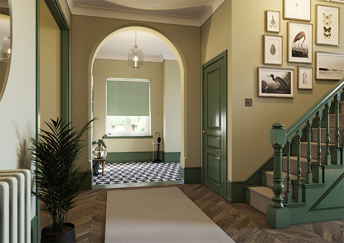 Modena (Blackout), Soft Green - Twist&Fit Roller Blind - Image 7